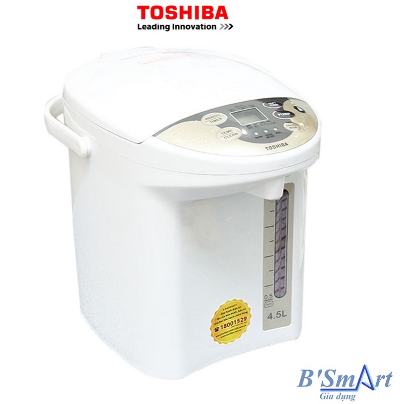 Bình thủy điện Toshiba PLK-45SF(WT)VN 4.5 lít