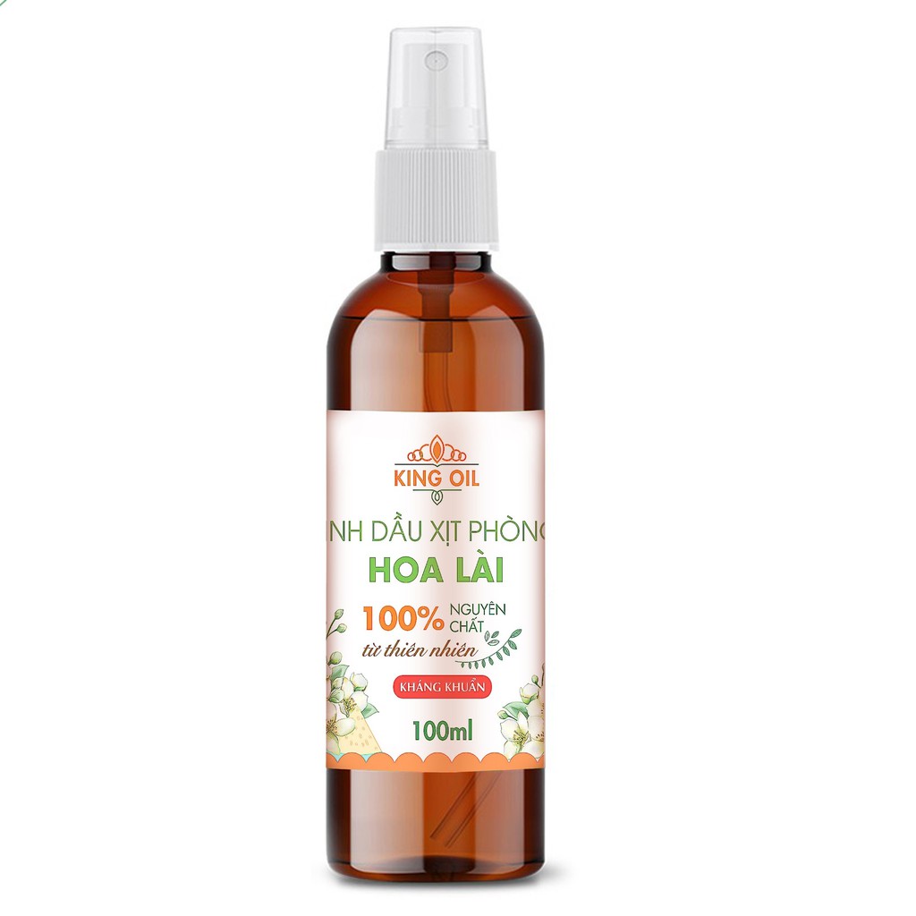 Bình xịt phòng 100ml tinh dầu Hoa Lài (Nhài)/ Cam ngọt/ Lavender/ Bưởi/ Oải Hương/ Bạc hà/ Sả chanh - khử mùi đuổi muỗi