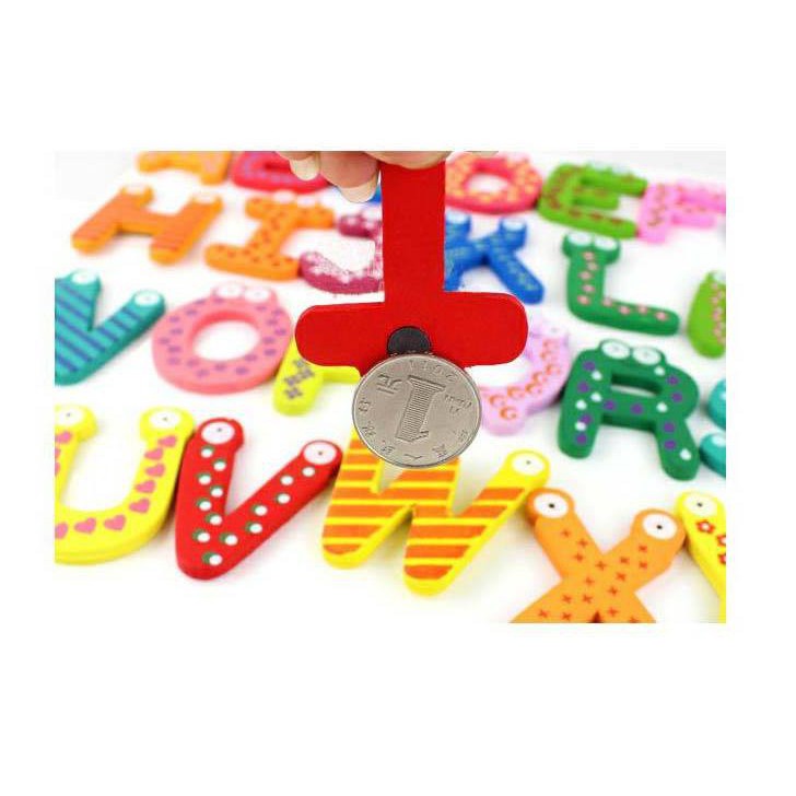 Bộ 26 Chữ Cái Gỗ Nam Châm - BX1884