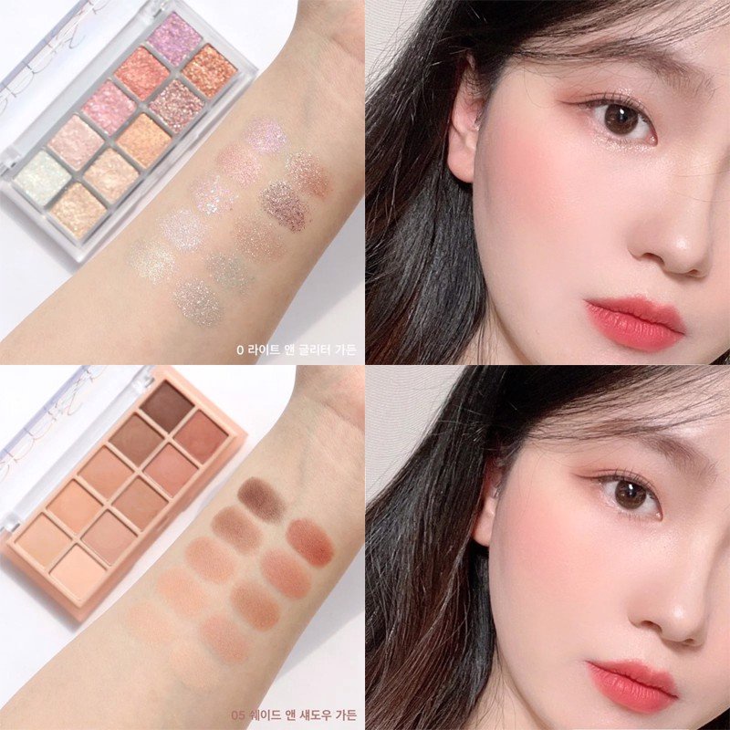 [Rom&nd] Bảng phấn mắt 10 màu siêu lấp lánh Hàn Quốc Romand Better Than Palette 7.5g