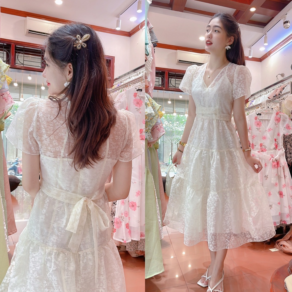 ĐẦM REN XÒE OLIVIA BY MULLET