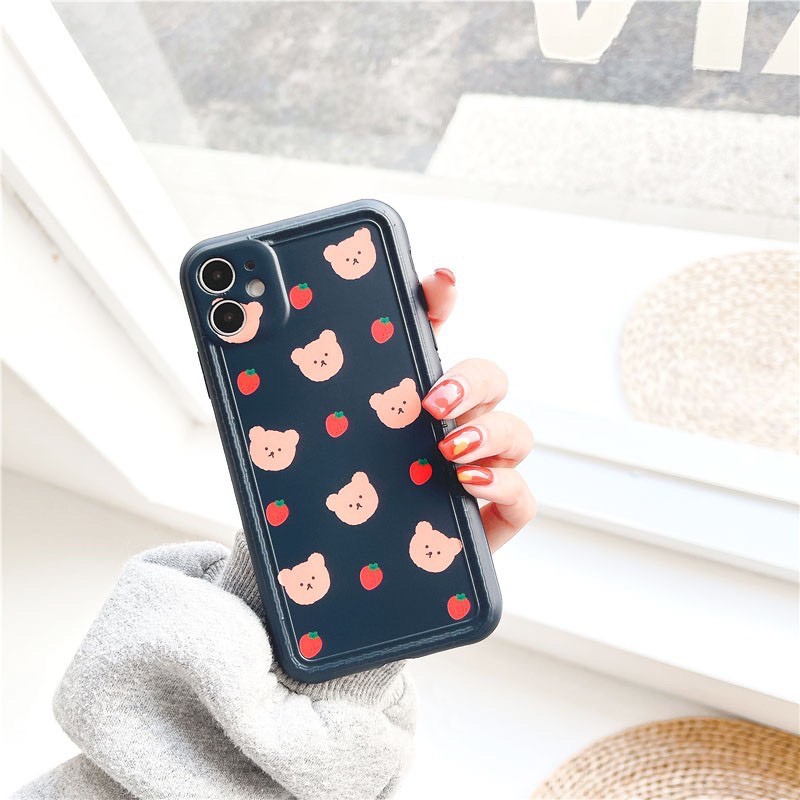 Ốp lưng iphone Gấu Earp IMD dày dặn viền nổi 5/5s/6/6plus/6s/6splus/7/7plus/8/8plus/x/xr/xs/11/12/pro/max/plus/promax | BigBuy360 - bigbuy360.vn