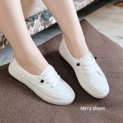 Min's Shoes - Giầy thể thao nữ slip on cổ thấp dây rút kiểu dáng hàn quốc trẻ trung TT117