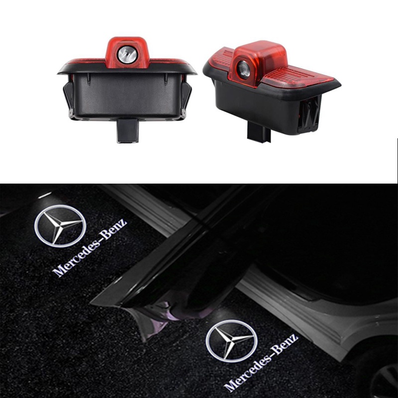 Đèn Led Chiếu Logo Cho Cửa Xe Hơi Mercedes Benz W203 C Class SLK R171 SLR R199 CLK W209 W240