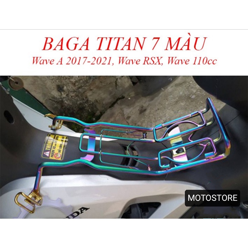 Baga giữa xe Wave Alpha 2017-2020, Wave Alpha 2007-2016, Wave RS. Wave Alpha 110cc, 100cc, 50cc , hàng dầy 10 li