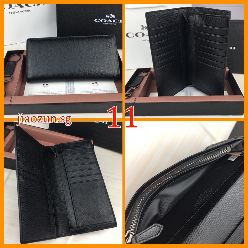 Ví Da Coach Dáng Dài Phối Khóa Kéo Cá Tính