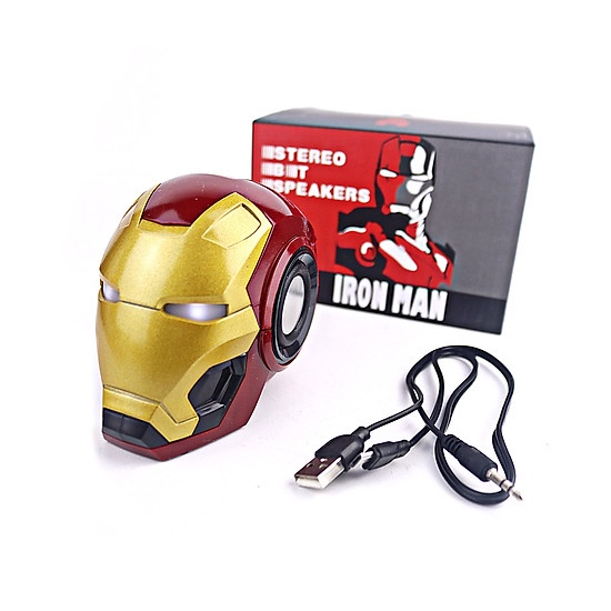 Loa Bluetooth Không Dây Mô Hình Iron Man Captain Marvel Siêu Ngầu Để Bàn Trang Trí Nghe Nhạc [LOA Iron Man]