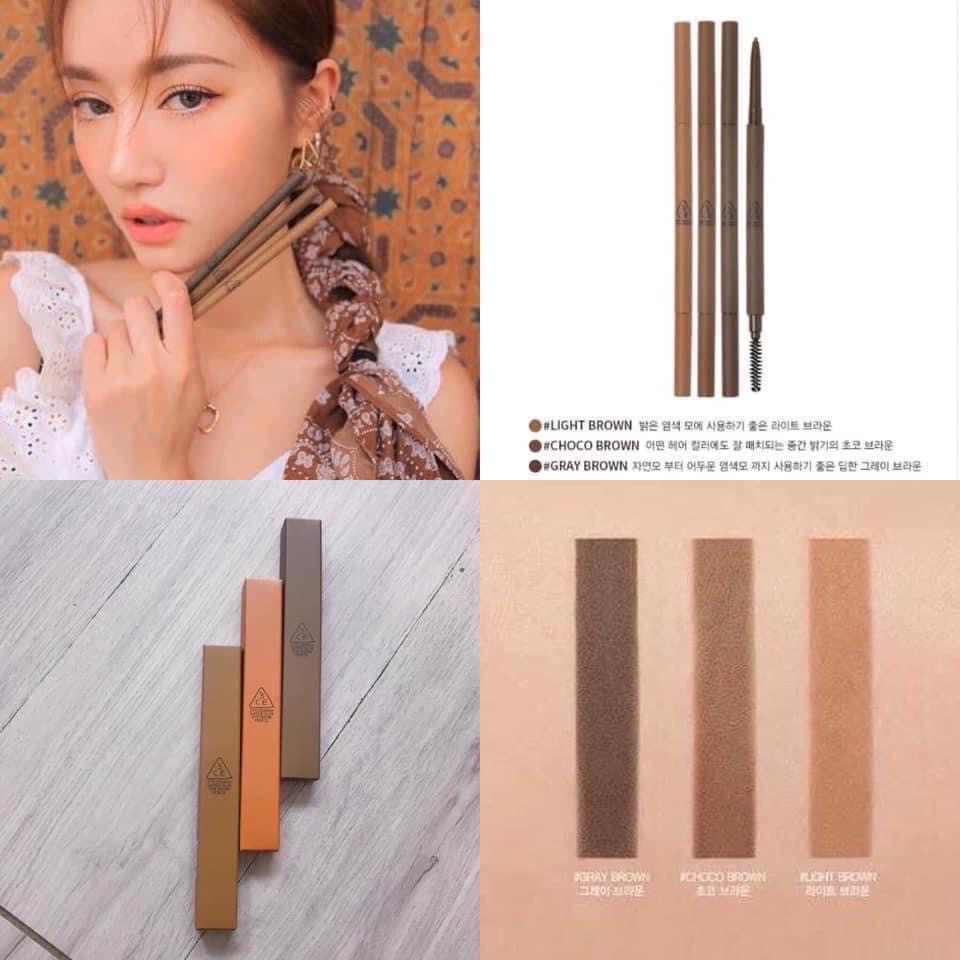 Chì Kẻ Mày 3CE Super Slim Eye Brow Pencil