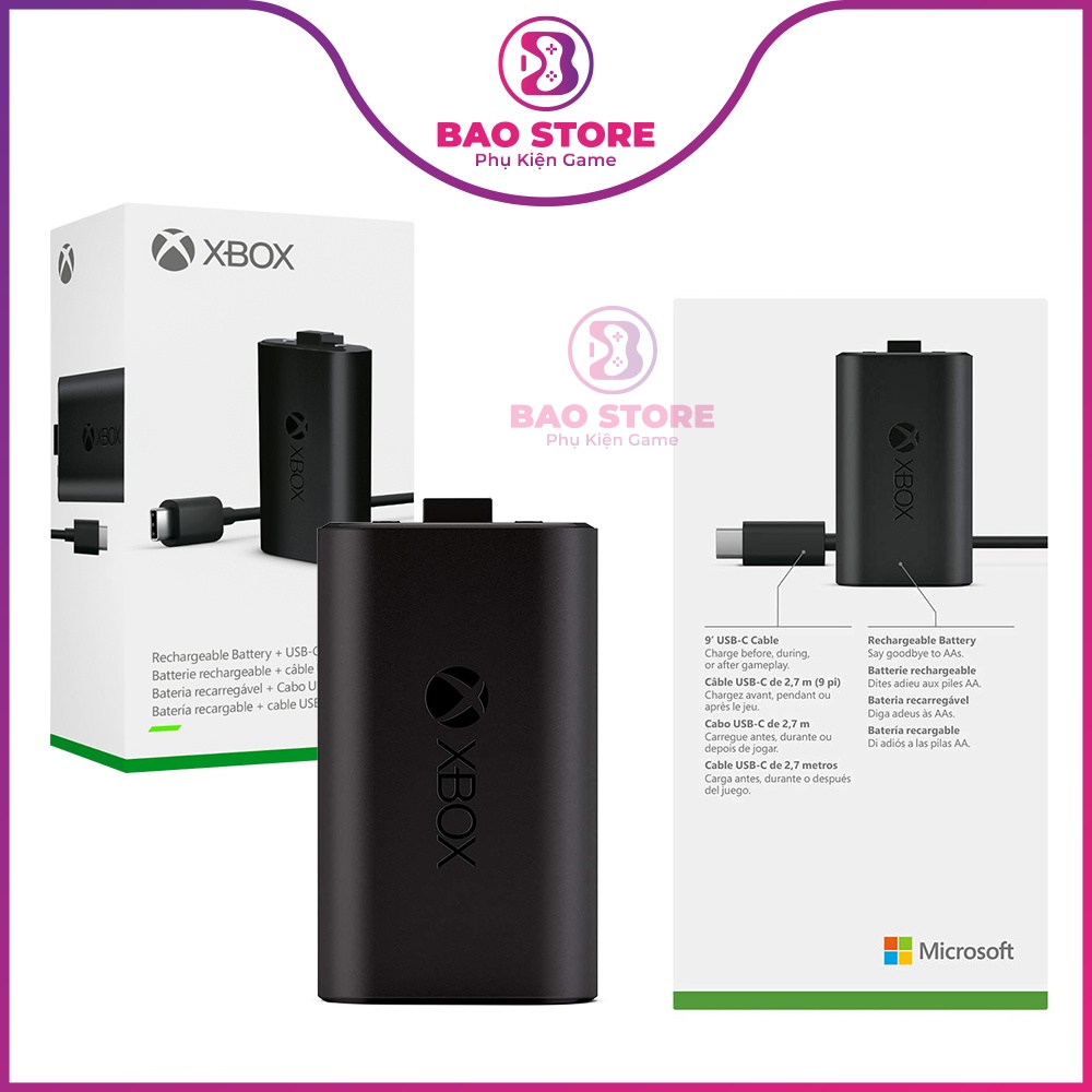 Pin Sạc Xbox Chính Hãng Cho tay Cầm Xbox Series X Full Box