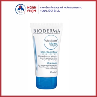 [ Bill Pháp] Kem dưỡng da tay Bio Atoderm Mains & Ongles 50ml