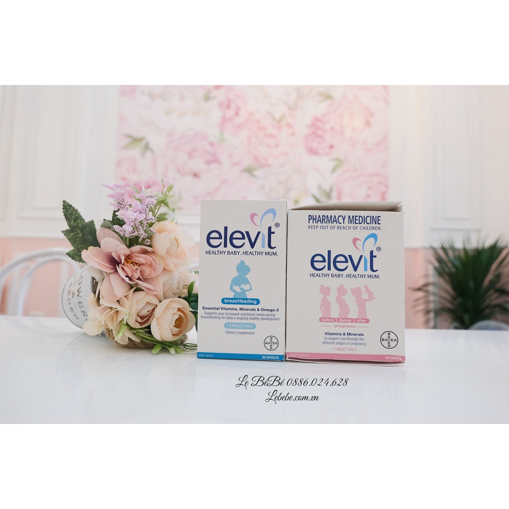 Vitamin Elevit Breastfeeding của Úc 60 viên cho mẹ sau sinh