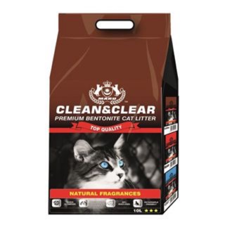Phụ kiện vệ sinh chó mèo - cát vệ sinh cho mèo clean & clear 10l mùi caffe