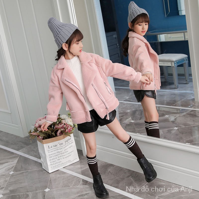 Thick warm velvet autumn winter girl jacket