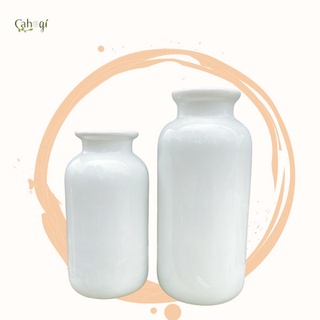 Bình sứ cắm hoa bát tràng- trụ tròn miệng loe nhiều kích cỡ, men ngọc sáng bóng