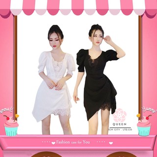 Đầm Ulzzang dự tiệc phối ren Hàn Quốc💖FREESHIP💖 đầm váy nữ hottrend TK001223
