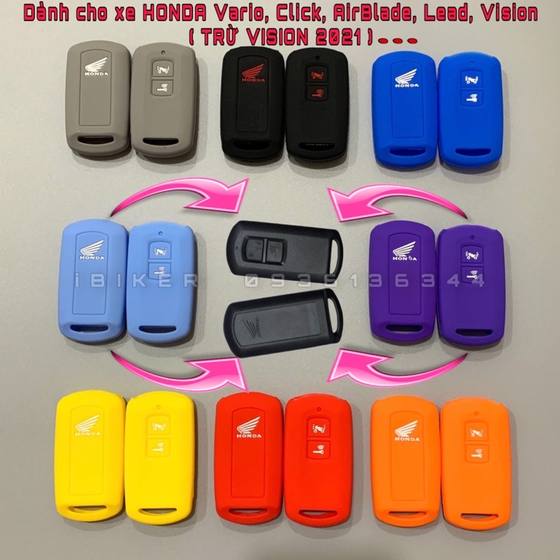 Bọc chìa khoá smartkey xe máy AB, Vario, Click, Lead, Vision...trừ Vision 2021 GALA HOME