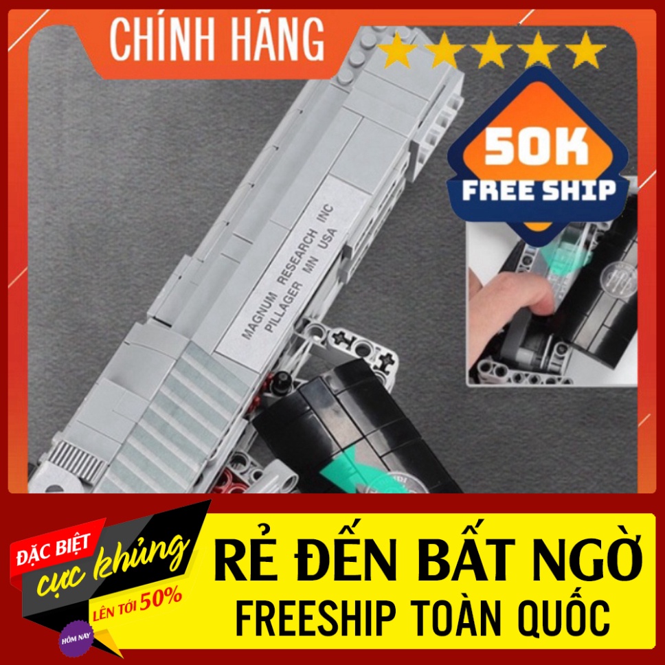 HỎA TỐC Đồ Chơi Lắp Ráp💕Freeship💕LEGO PUBG Mô Hình Lục DESERT EAGLE XB-24004 XINGBAO Với 528 Mảnh Gh