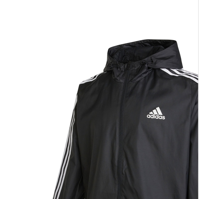 Áo Khoác Gió Adidas Màu Trơn Phối Khóa Kéo Thời Trang Cho Cặp Đôi