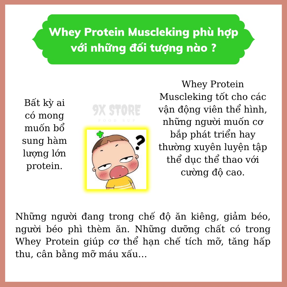 Whey isolate tăng cơ giảm mỡ bổ sung protein,ít calo,ít béo 4.41lb(2000g) - Muscleking