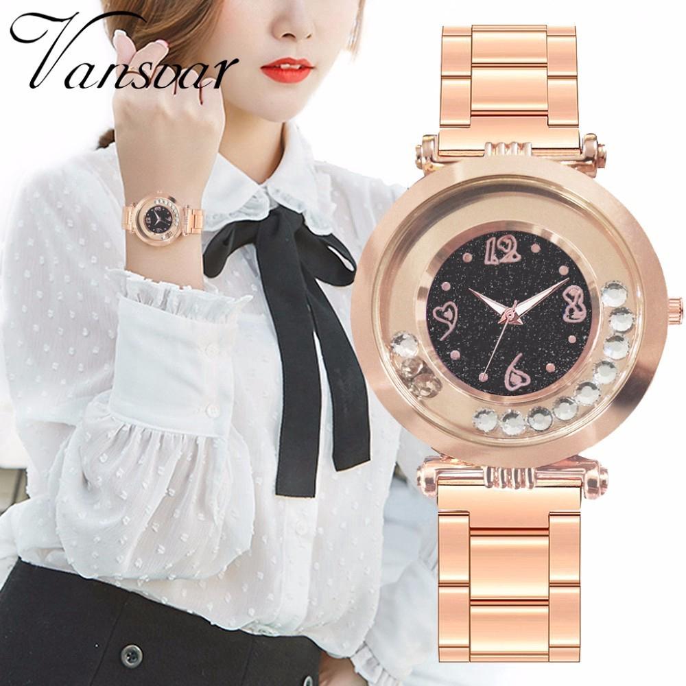 Đồng hồ bầu trời sao bằng thép không gỉ cho nữ