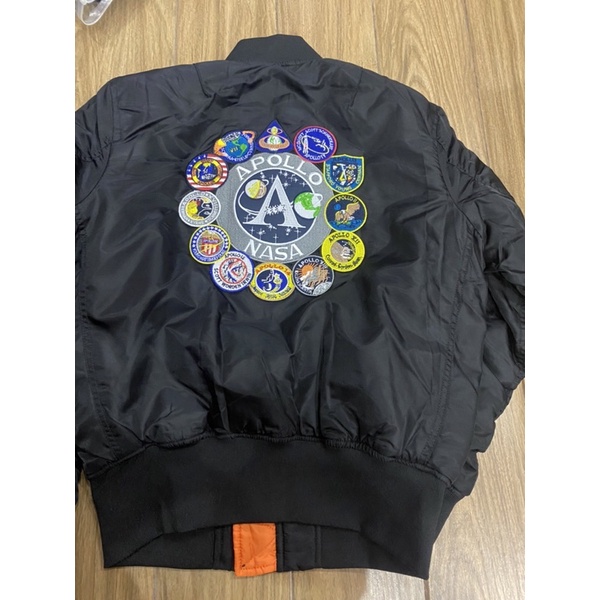 Áo bomber pilot bản Nasa full thêu logo hàng quảng châu order