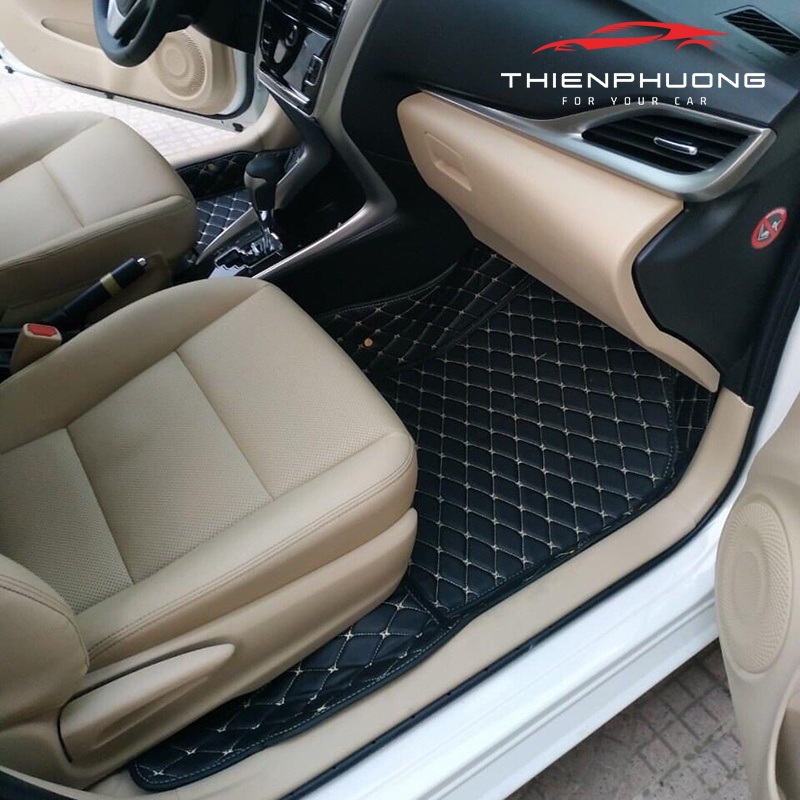 Thảm lót sàn ô tô 6d cho xe Toyota Cross  da Pu cao cấp, chống thấm nước, chống xước