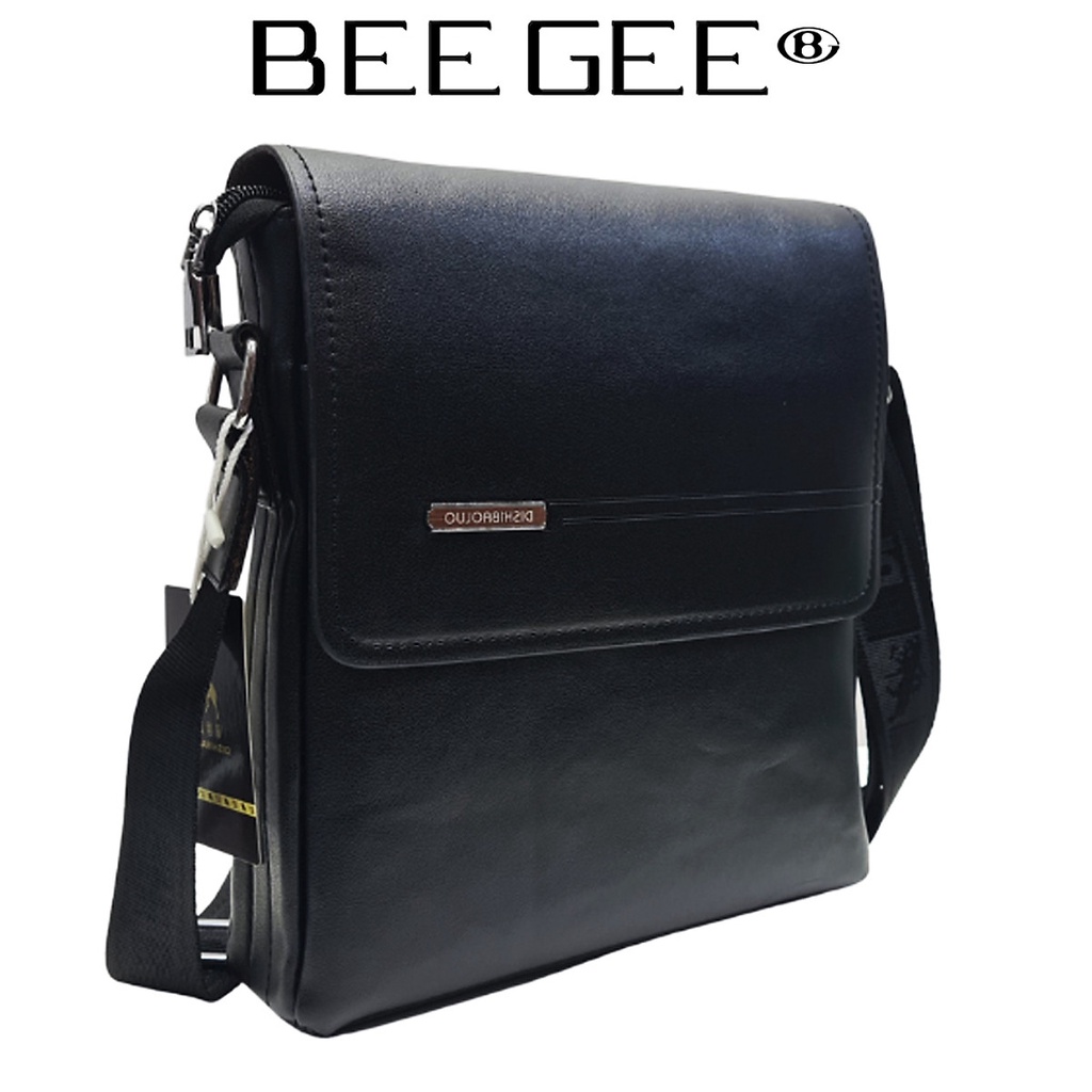 Túi đeo chéo nam da bò cao cấp BEE GEE 5109 ( ao 26cm X Rộng 23cm X Dày 7cm)