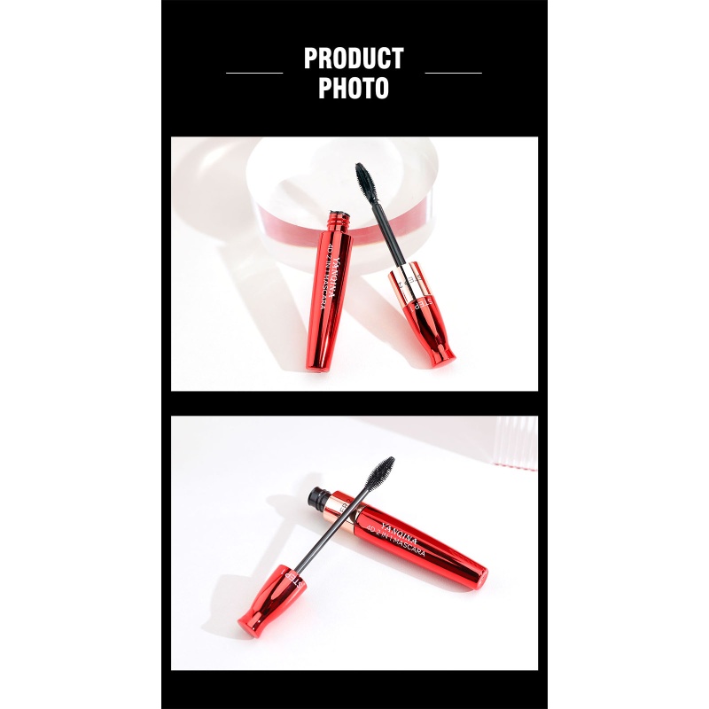 Mascara YOUYO Sợi Tơ 4D 2 Trong 1 Làm Dài Và Dày Mi Tự Nhiên