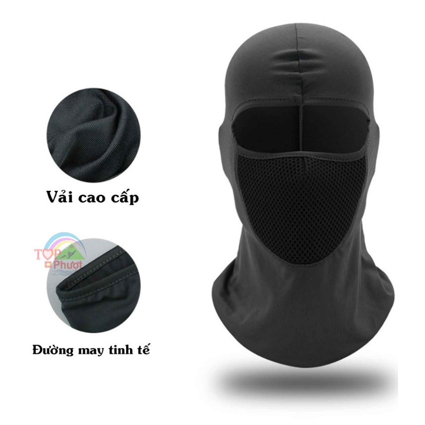 Khăn Phượt Trùm Đầu Ninja Điều Hòa Cao Cấp - Mặt Nạ Chống Nắng, Chống Tia Uv Đa Năng Đi Xe Máy, Câu Cá, Chơi Thể Thao