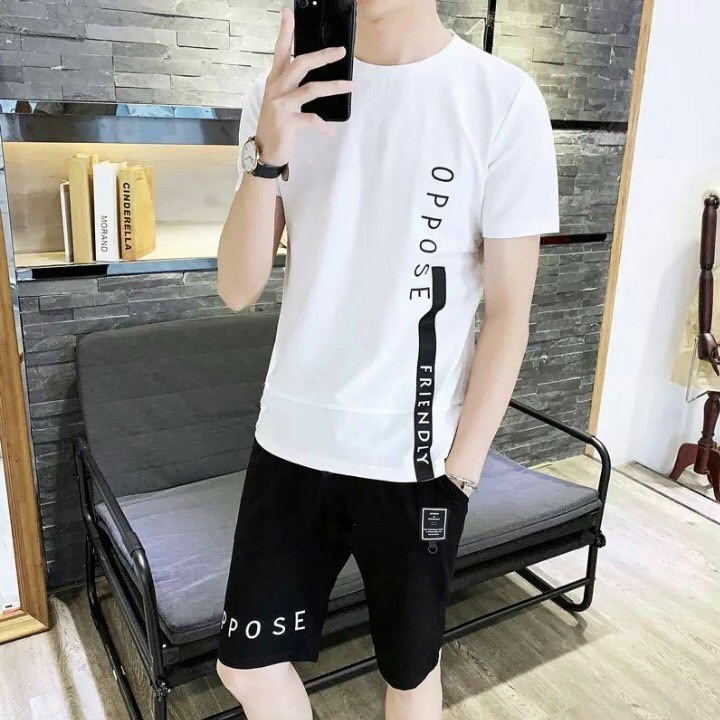 Set Đồ Nam Hàn Quốc Chất Cotton Đủ Màu Đủ Size Chất Vải Đũi Thái Mềm Mịn Mát nhẹ, thoáng mặc cho mùa hè