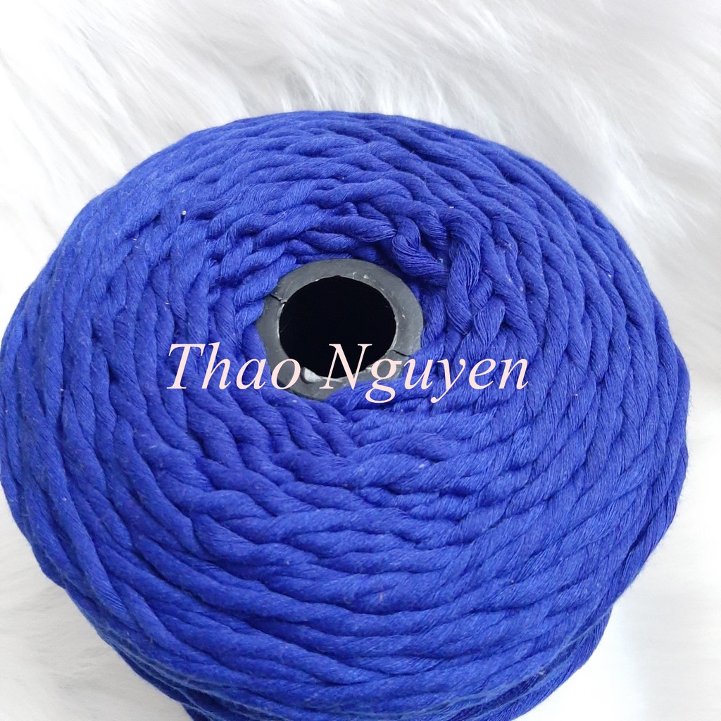 0.5kg Dây thừng se macrame sợi 1 xoắn -3mm. Nhiều màu sắc