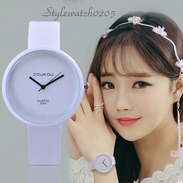 Đồng hồ unisex Doukou dây da trẻ trung năng động | BigBuy360 - bigbuy360.vn