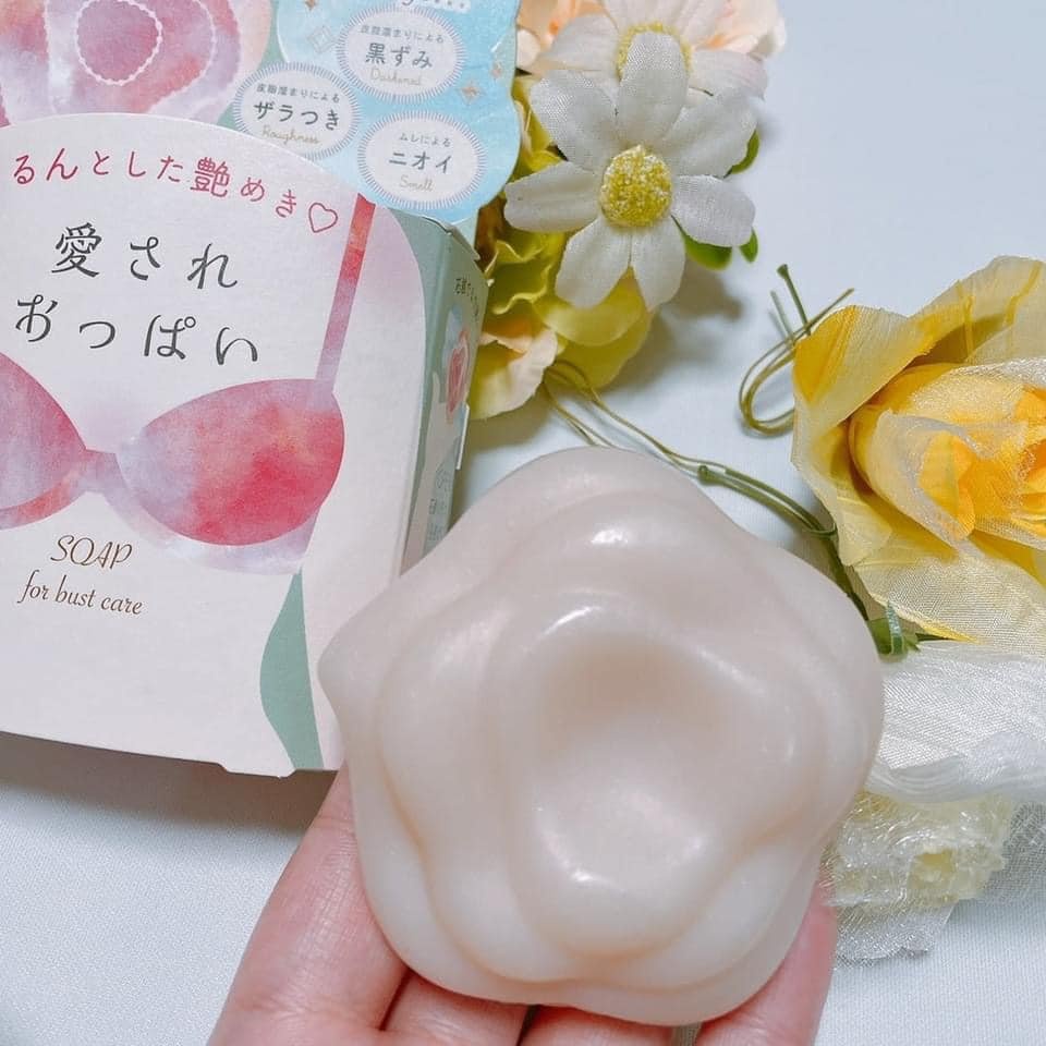 Xà phòng Pelican làm hồng nhũ hoa vùng bikini Nhật Bản Soap For Bust Care 70g