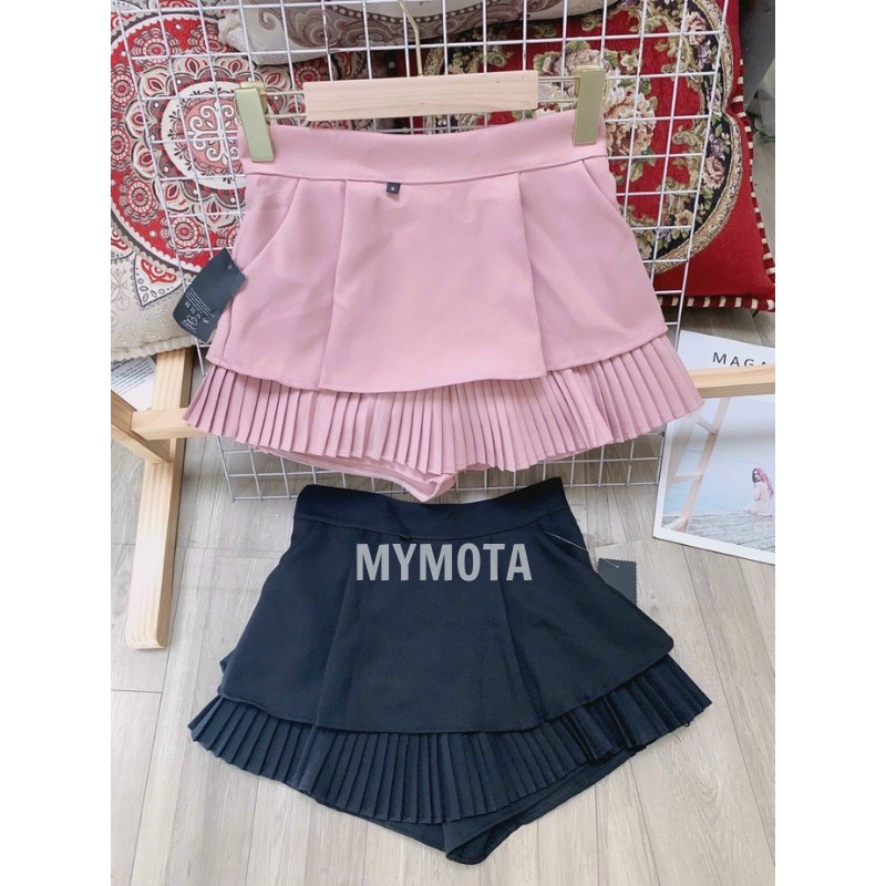 Chân Váy quần Xếp ly có túi xinh yêu dễ phối đồ - Chất vải tây vintex nhẹ dày dặn - MYMOTA M20