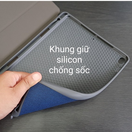 Bao da Mutural cho Máy tính bảng Ipad Gen 7 , 8 ,9 10.2 inch , Air 3 , Pro 10.5 inch , Chống sốc kèm khe để bút