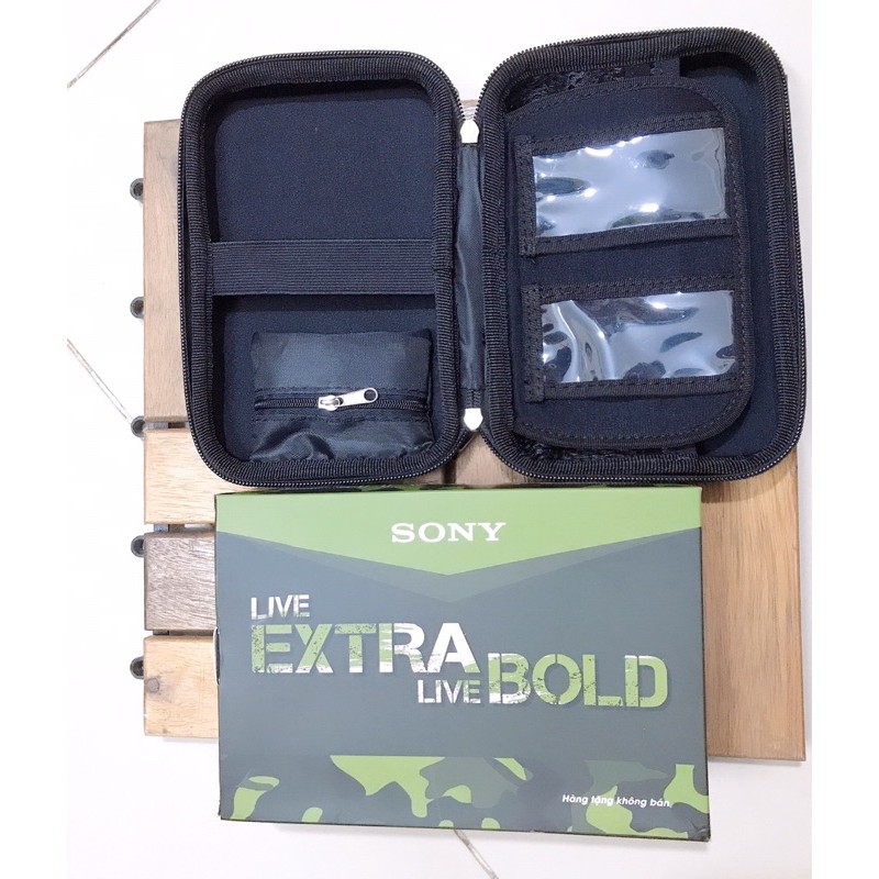 Túi đựng phụ kiện Sony Extra Bass- Hàng Chính Hãng  Túi đựng phụ kiện cực COOL từ hãng SONY