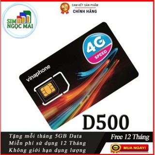 Sim 4g vina d500 miễn phí 1 năm. truy cập thả ga.