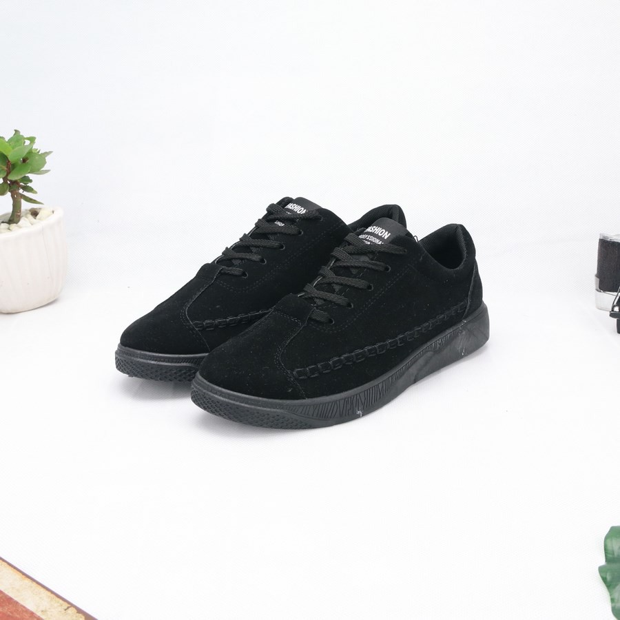 Giày sneaker nam full xám kiểu da lộn DD390 Shop ĐỊCH ĐỊCH | BigBuy360 - bigbuy360.vn
