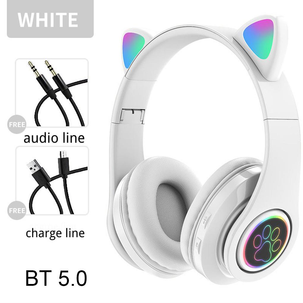 Tai Nghe Chụp Tai Không Dây Phát Sáng Đa Năng Kích Thước Nhỏ Gọn Dùng Làm Quà Tặng Sinh Nhật