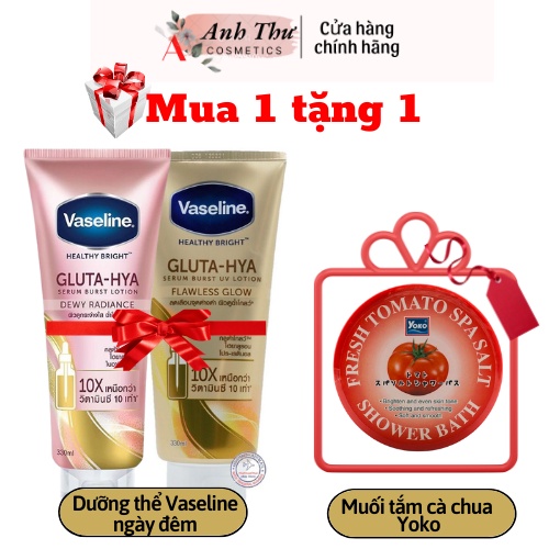 Kem dưỡng thể trắng da vaseline gluta hya/vaseline gluta hya thái lan/dưỡng thể vaselin