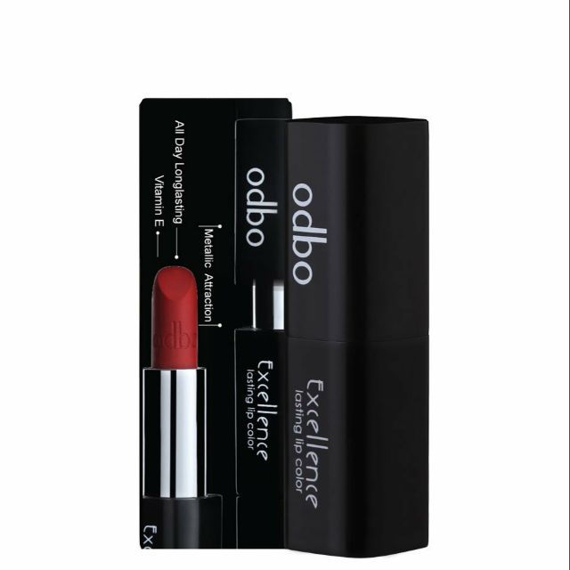 Son lì ODBO Excellence lasting lip color về được mã màu 08 đỏ cam nhé