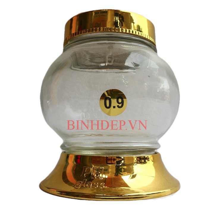 Bình ngâm rượu thuỷ tinh 900ml, xuất xứ Việt Nam