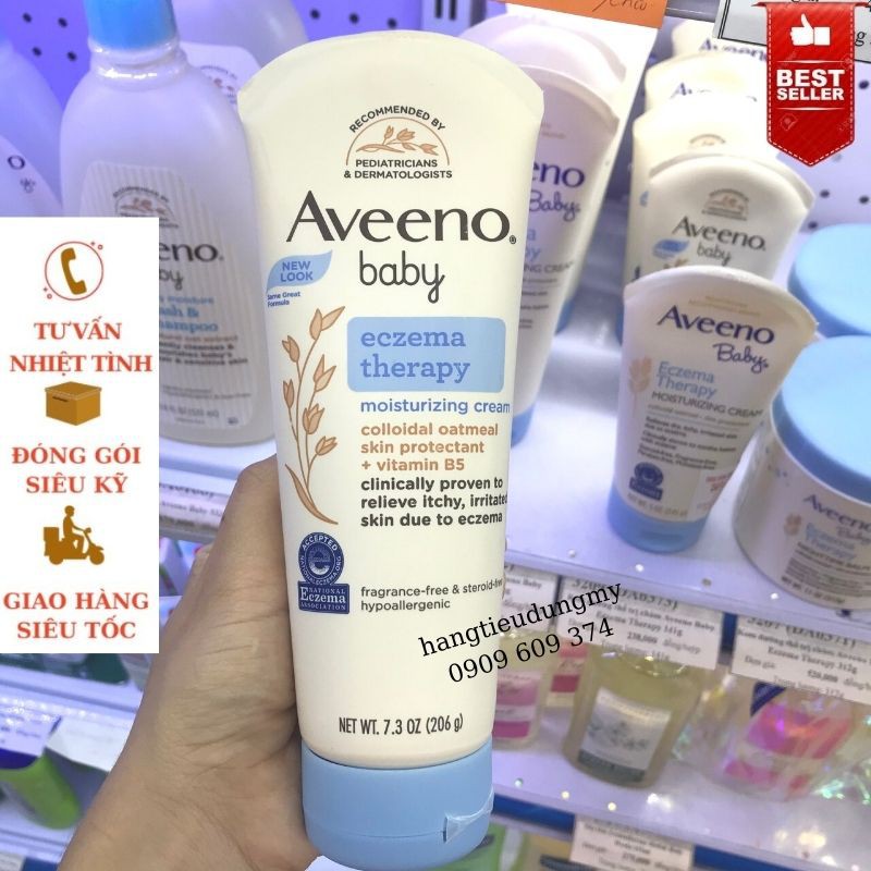 Kem chàm cho bé Aveeno Baby Eczema Therapy | Bé sơ sinh dùng được