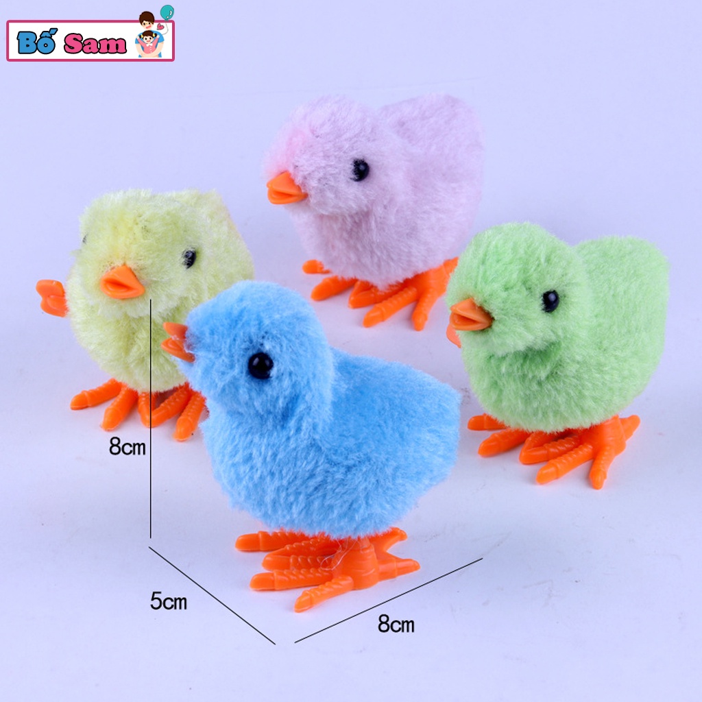 Đồ chơi gà con vặn cót bằng bông chạy lon ton đáng yêu cho bé Shop Bố Sam