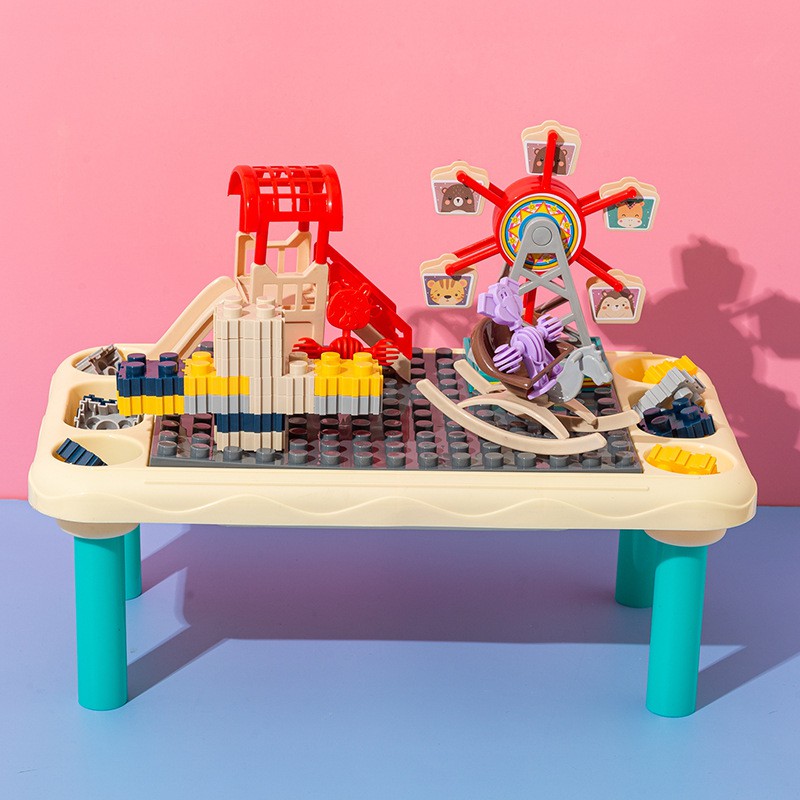 Đồ chơi Lego-Đồ chơi ghép hình-Bàn Lego đa năng-Montessori chất liệu nhựa ABS cao cấp-phát triển tư duy-logic