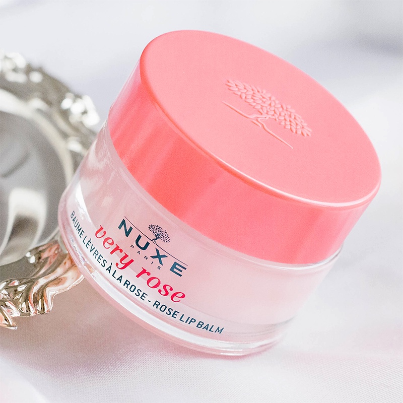 Nuxe Hydrating Lip Balm Very Rose - Hũ Dưỡng Môi Tinh Chất Hoa Hồng 15g