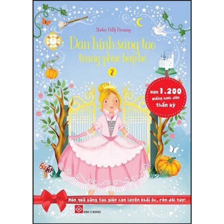 Sách - Combo Sticker Dolly Dressing 2 - Dán Hình Sáng Tạo Trang Phục Búp Bê 2 (Bộ 4 Cuốn)