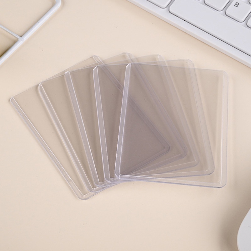 Set 5 Bao Đựng Thẻ ID Bằng Nhựa PVC Trong Suốt Chống Nước