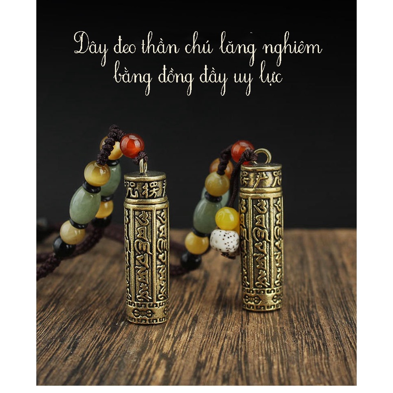 Dây đeo chú lăng nghiêm ống đồng