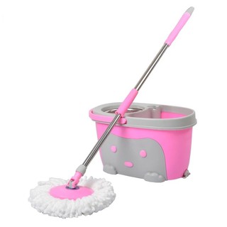 BỘ LAU NHÀ 360, THÔNG MINH - INOX, SIÊU XINH, CÓ TAY XÁCH, TỰ GIẶT – VẮT, TẶNG KÈM BÔNG LAU, BÌNH ĐỪNG NƯỚC RỬA